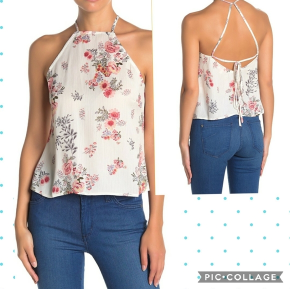 NEW 🛍 Camisole blouse white with flowers SIZE S - Picture 1 of 8